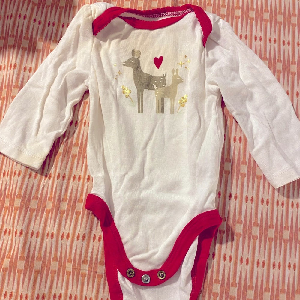 long sleeved reindeer onesie